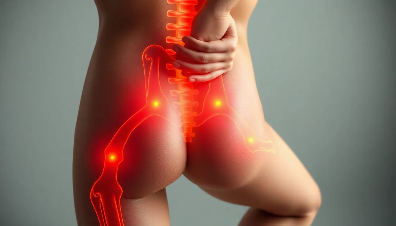 Übungsleser: ischias schmerzen mit gezielten dehnungen lindern - Illustration