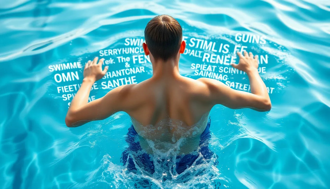 Schwimmen gegen schmerzen im unteren rücken: sanfte entlastung im wasser - Illustration