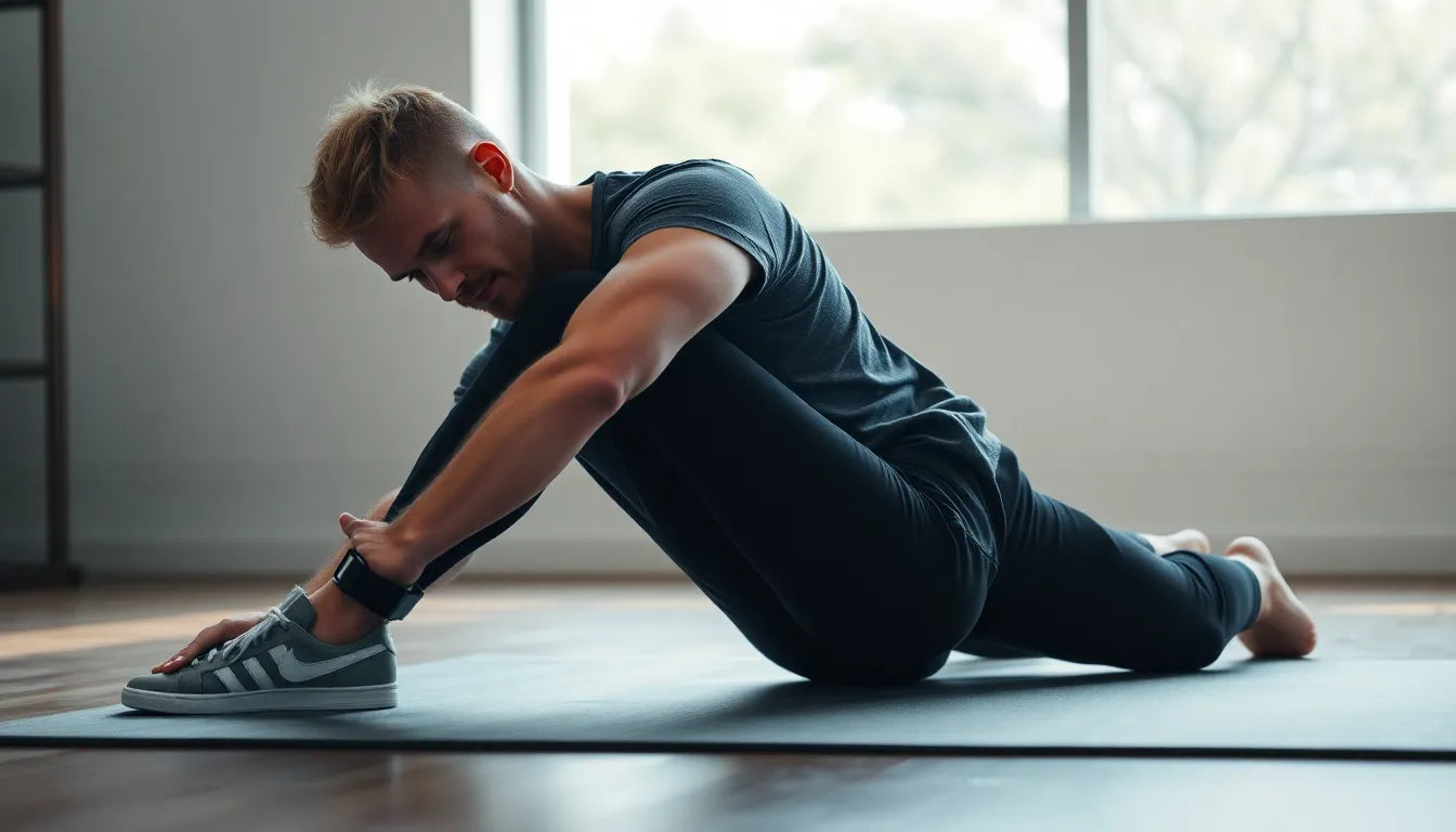 Übungsleser entdecken die besten Dehnübungen für mehr Beweglichkeit - Illustration
