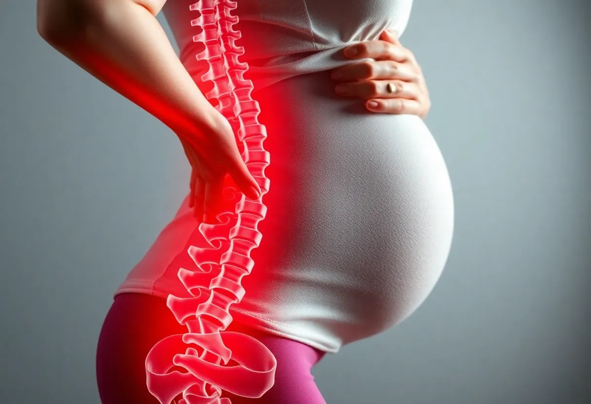 Schwanger und schmerzfrei: Tipps bei bandscheibenvorfall - Illustration