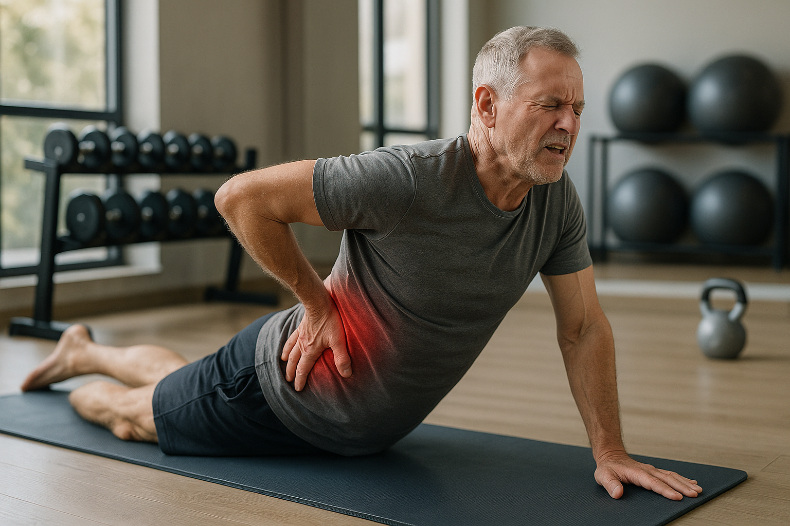 Übungsleser: effektive Übungen für die Lendenwirbelsäule, die Schmerzen lindern - Illustration