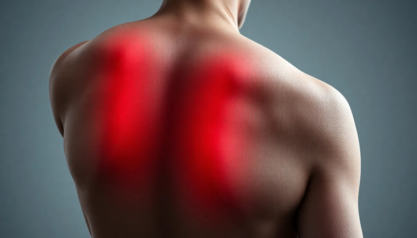 Schmerzen im rechten Rückenbereich verstehen und lindern - Illustration