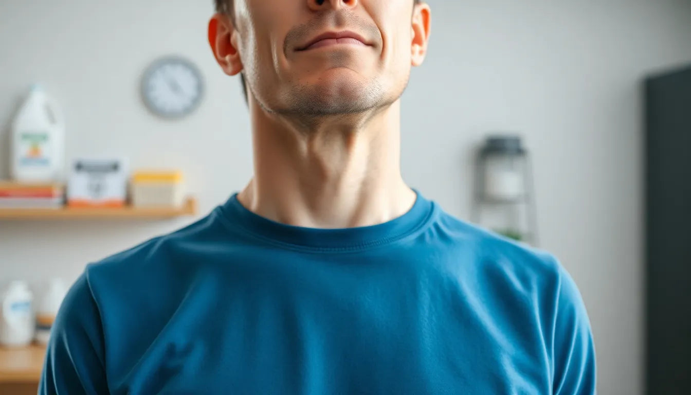 Nackenschmerzen beim Schlucken verstehen und lindern - Illustration