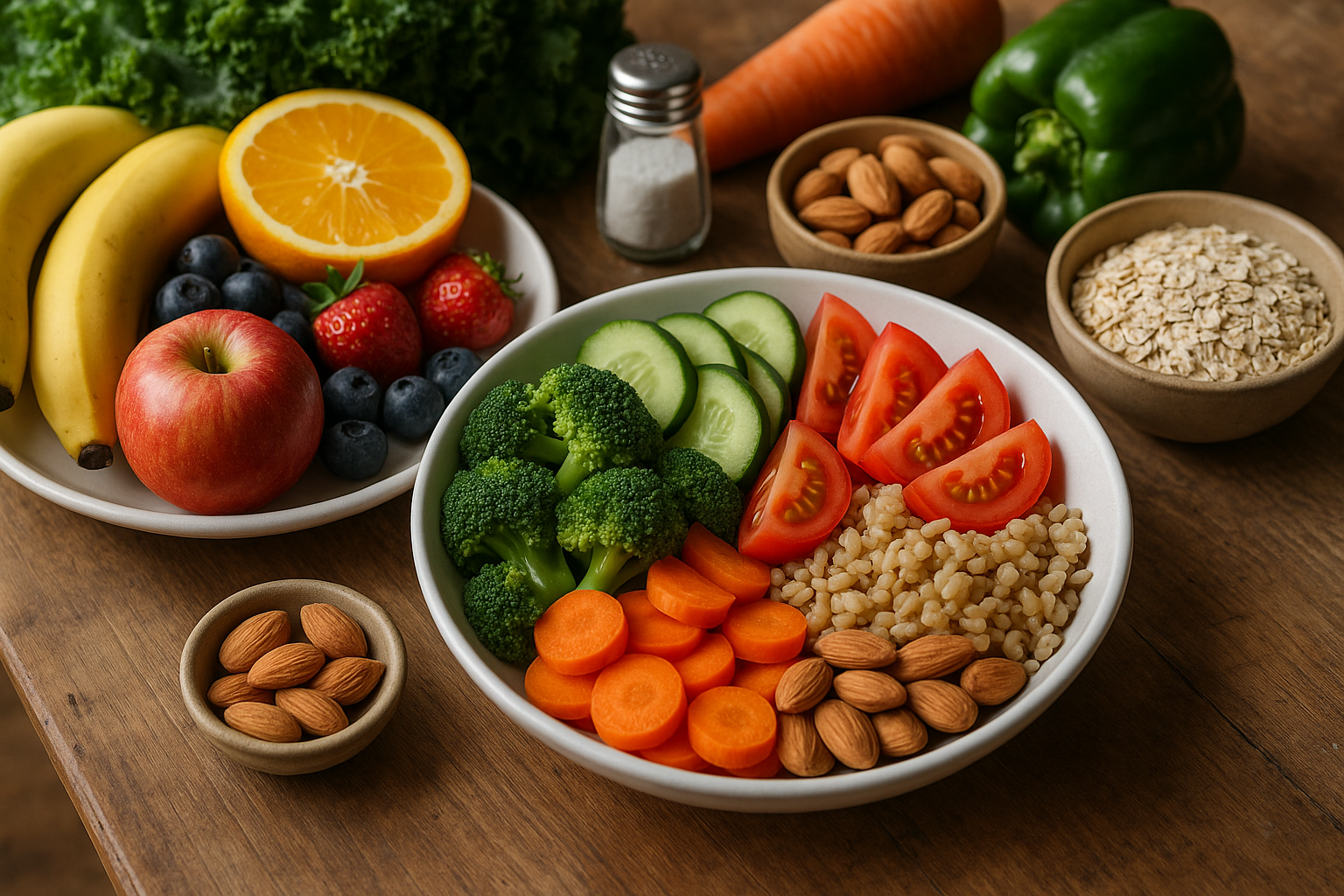 Gesund essen leicht gemacht: praktische Tipps für jeden Tag - Illustration