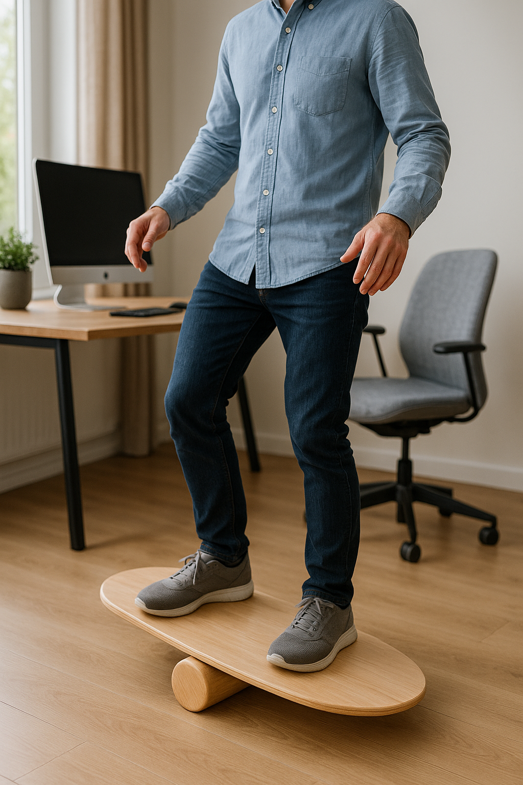 Balance board: der Schlüssel zu mehr Stabilität und Fitness in deinem Alltag - Illustration
