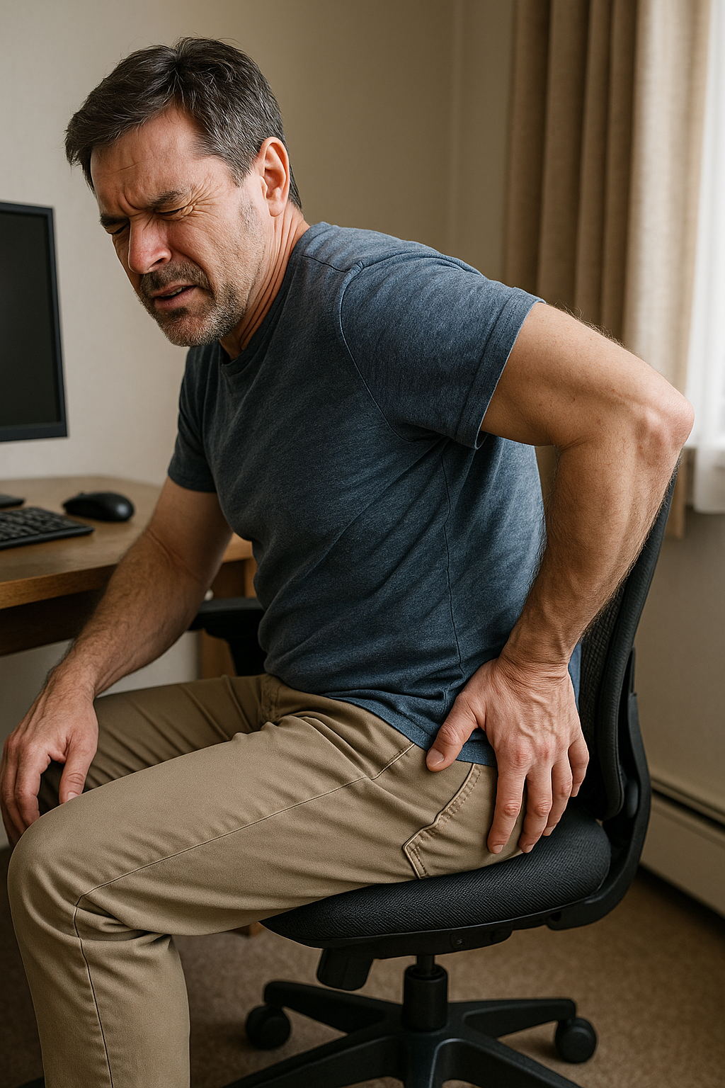 Piriformis-Schmerzen: Befreien Sie sich von Gesäßschmerzen mit einfachen Übungen - Illustration