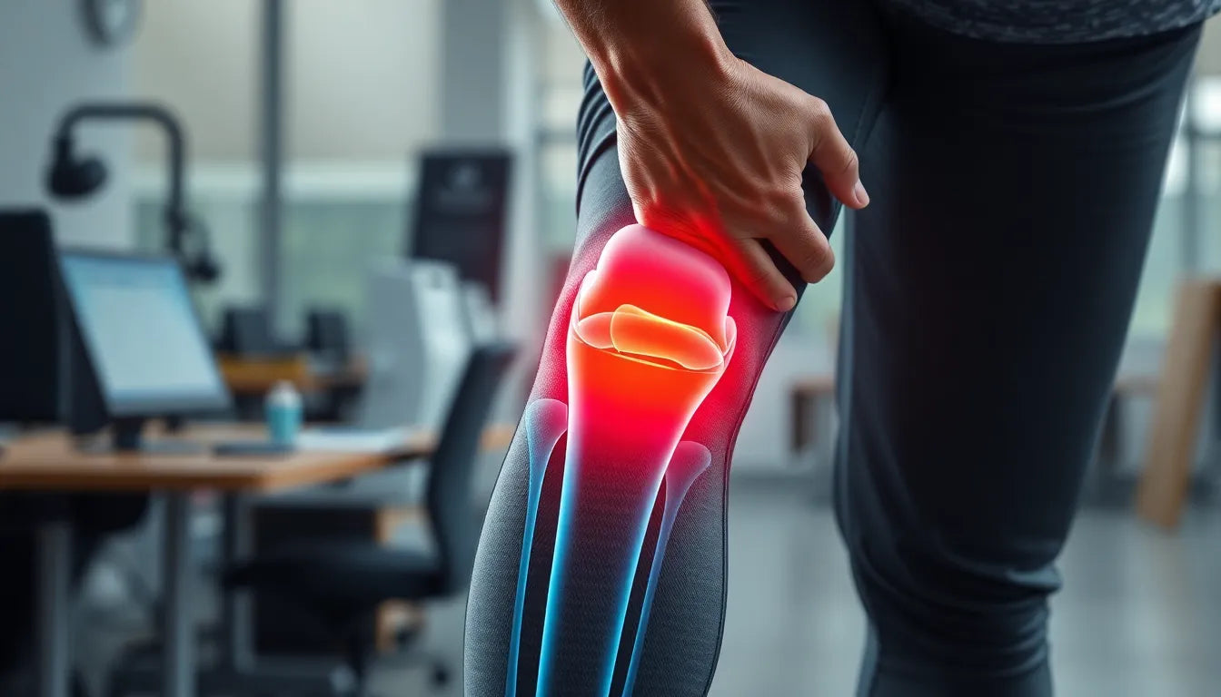 Schmerzfreies Beugen: Tipps gegen knieschmerzen beim bewegen - Illustration