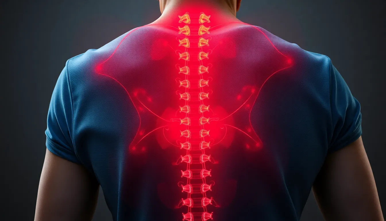 Rückenschmerzen durch Husten verstehen und lindern - Illustration