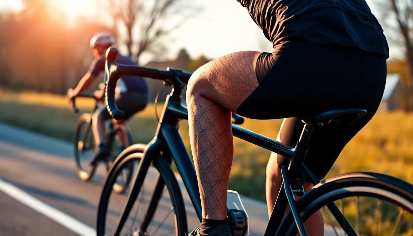 Radfahren ohne Knieschmerzen: So geht's - Illustration