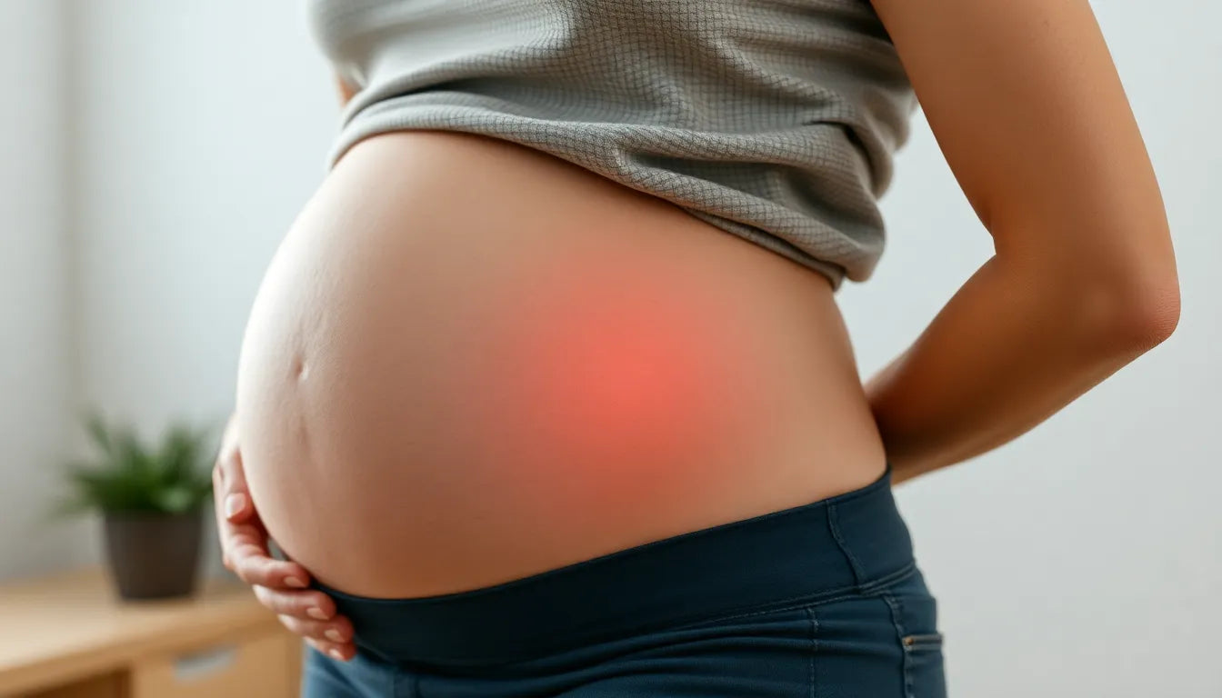 Linderung für werdende Mütter: Tipps gegen Lendenschmerzen im 3. Trimester - Illustration