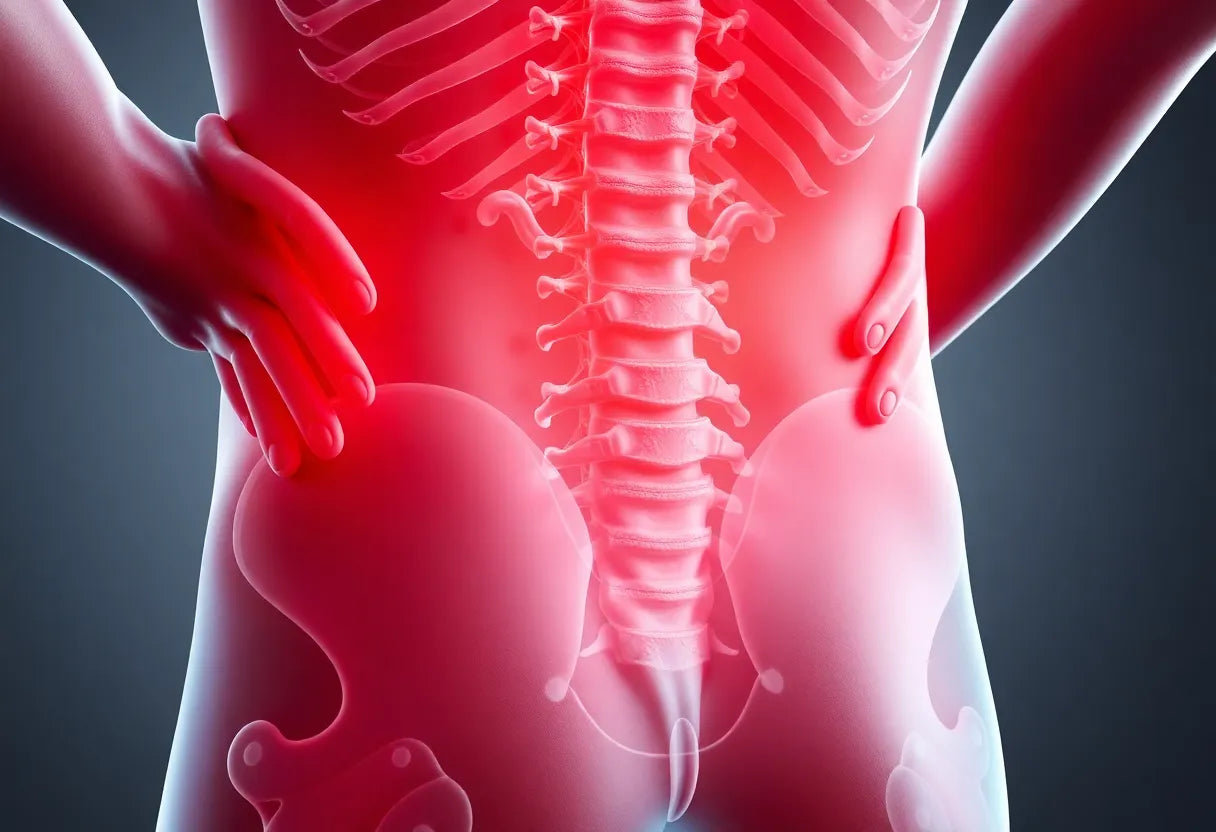 Leben ohne Schmerz: effektive Wege zur Linderung bei lumbalem bandscheibenvorfall - Illustration