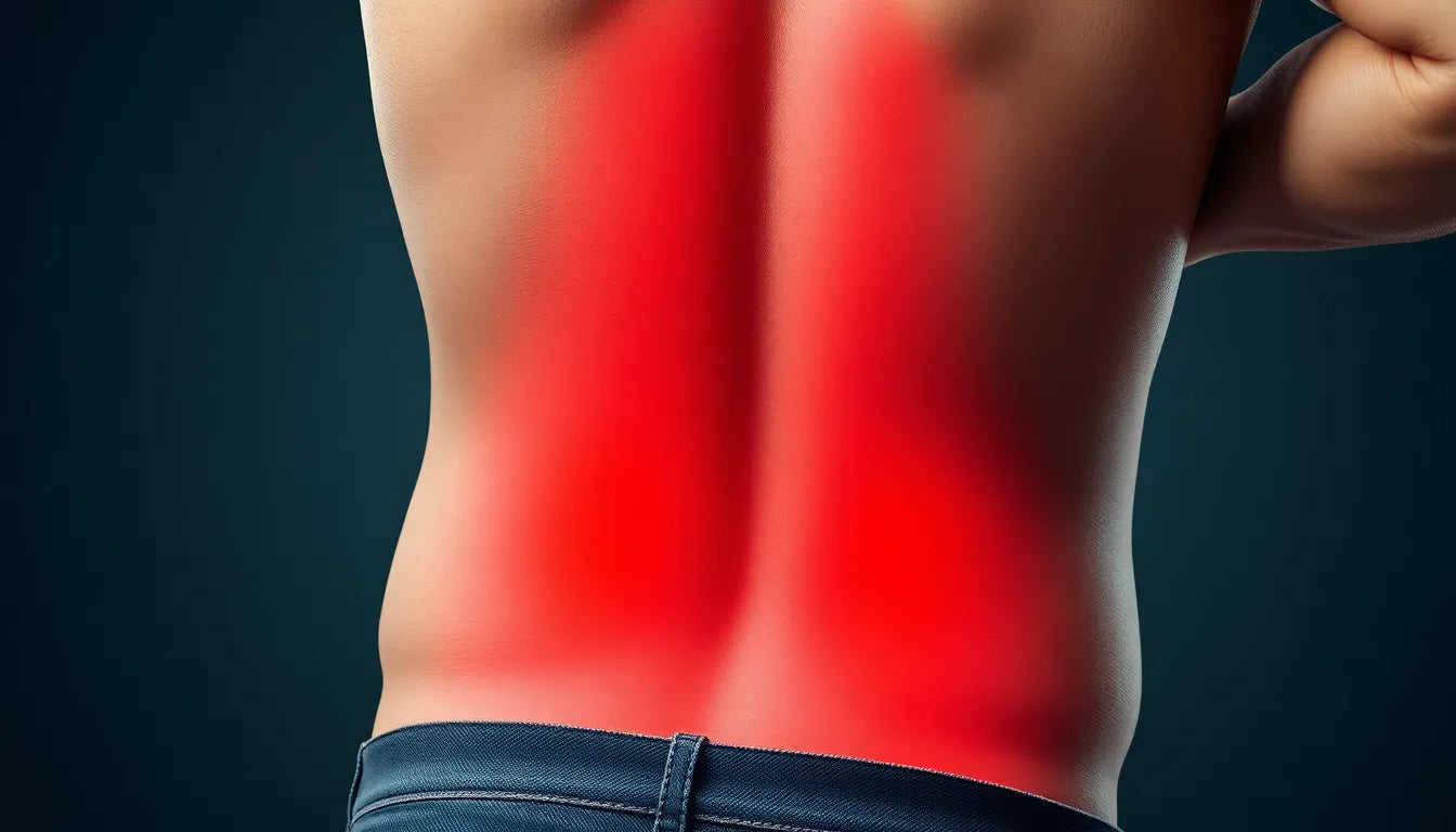 Schmerzfrei im Alltag: So lindern Sie Schmerzen im unteren Rücken - Illustration