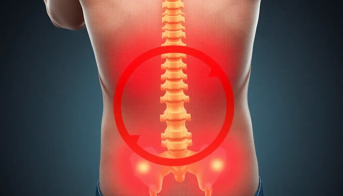 Wenn Schmerzen im unteren Rücken das Gehen fast unmöglich machen - Illustration