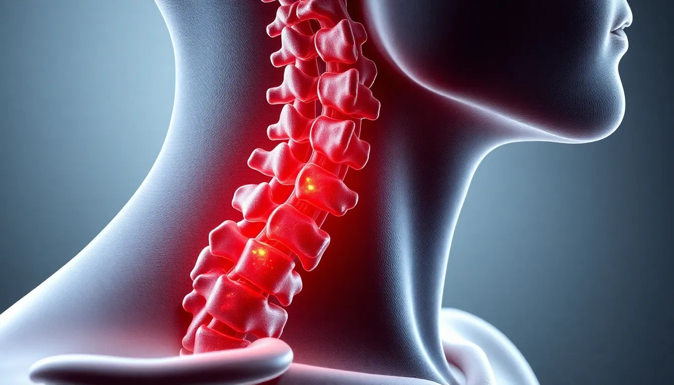 Entlastung für den Hals: Tipps bei bandscheibenprotrusion hws - Illustration