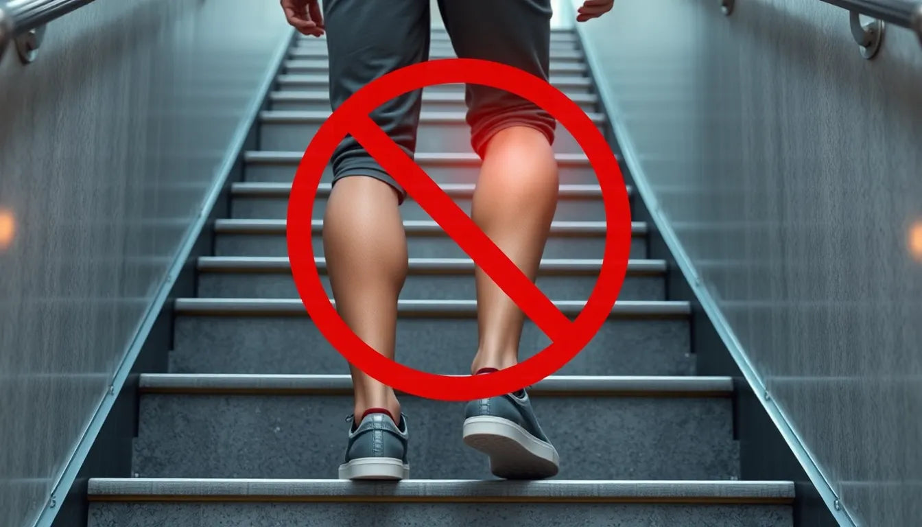 Schmerzfrei Treppensteigen: Tipps gegen Knieschmerzen - Illustration