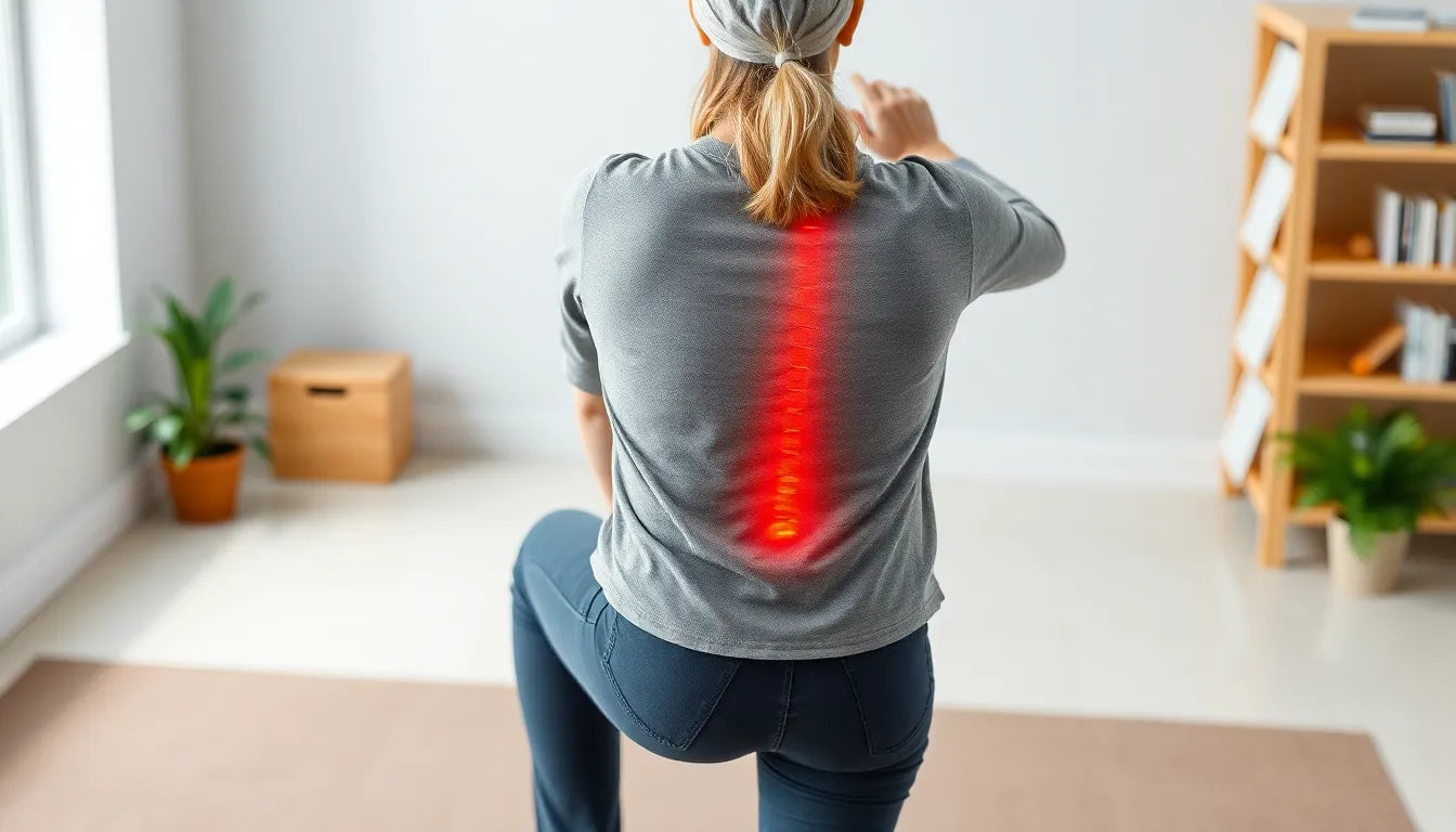 Schmerzfrei durch den Alltag: Tipps bei rückenschmerzen und beinschmerzen - Illustration