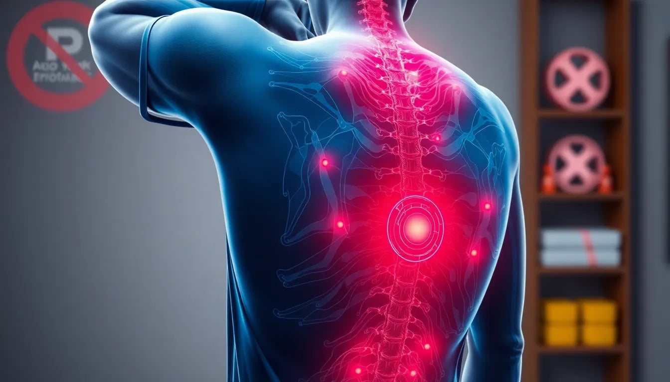 Verstopfung und Rückenschmerzen: die unsichtbare Verbindung verstehen - Illustration