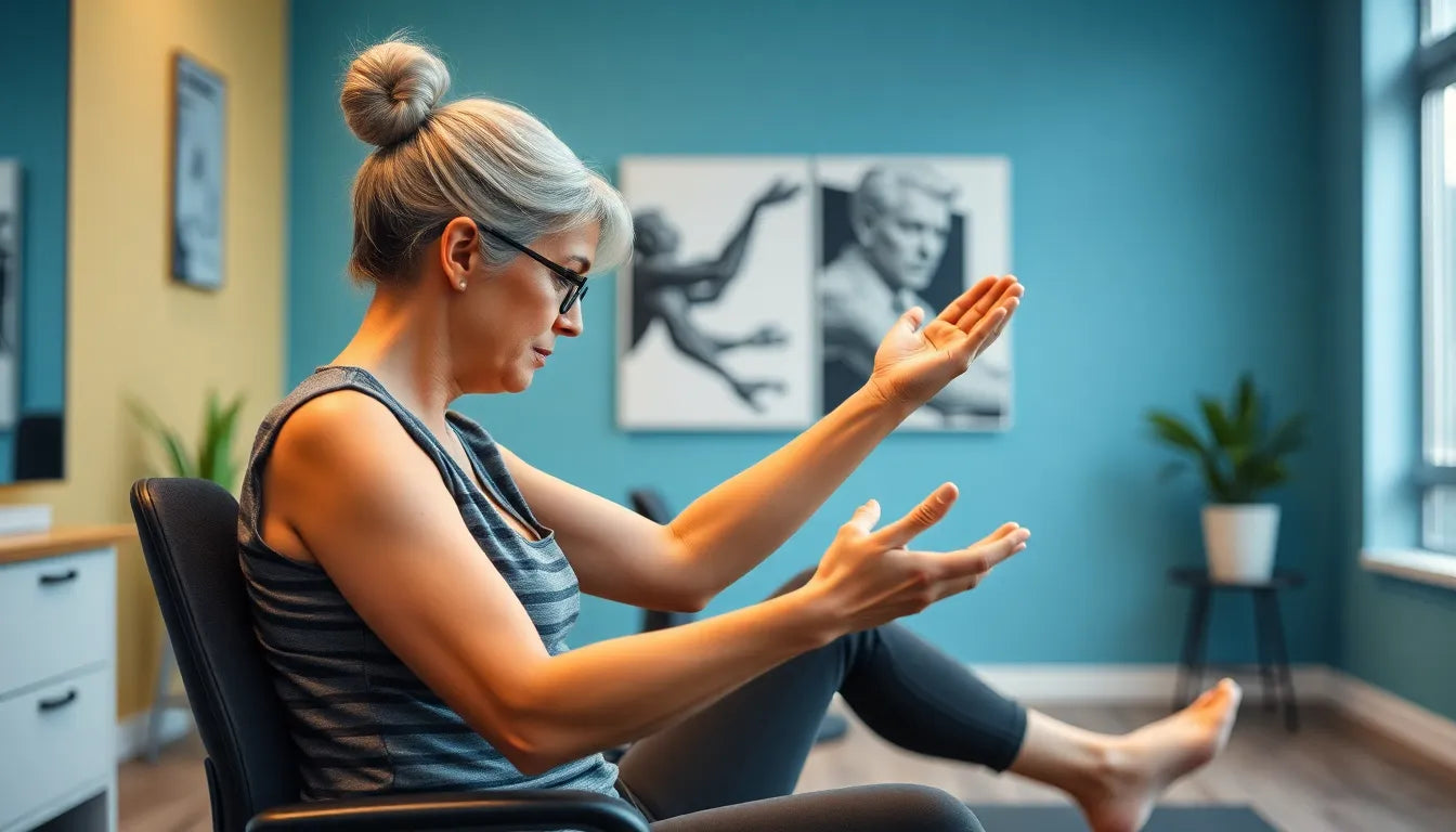 Übungsleser entdecken die besten dehnübungen für oberschenkel - Illustration