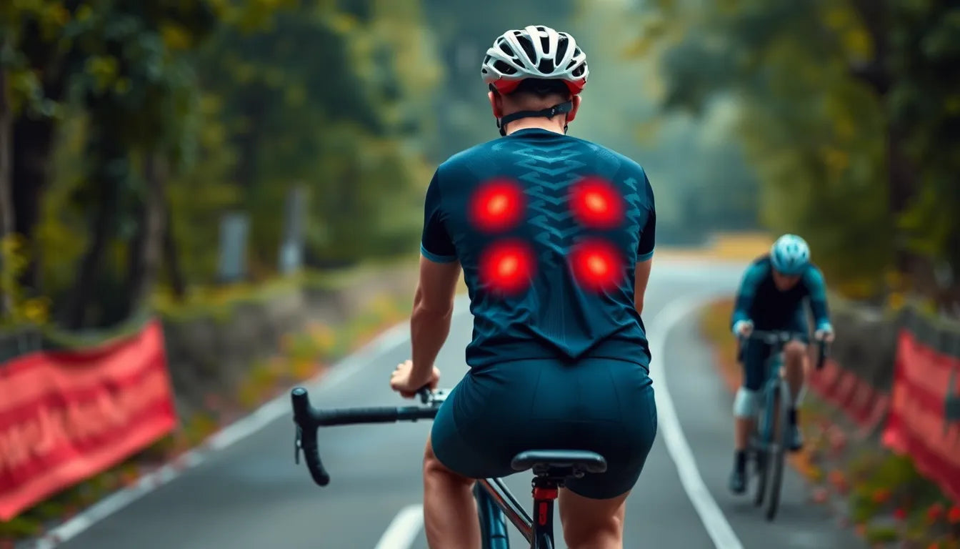 Rückenfreundlich radeln: Tipps gegen schmerzen beim cycling - Illustration