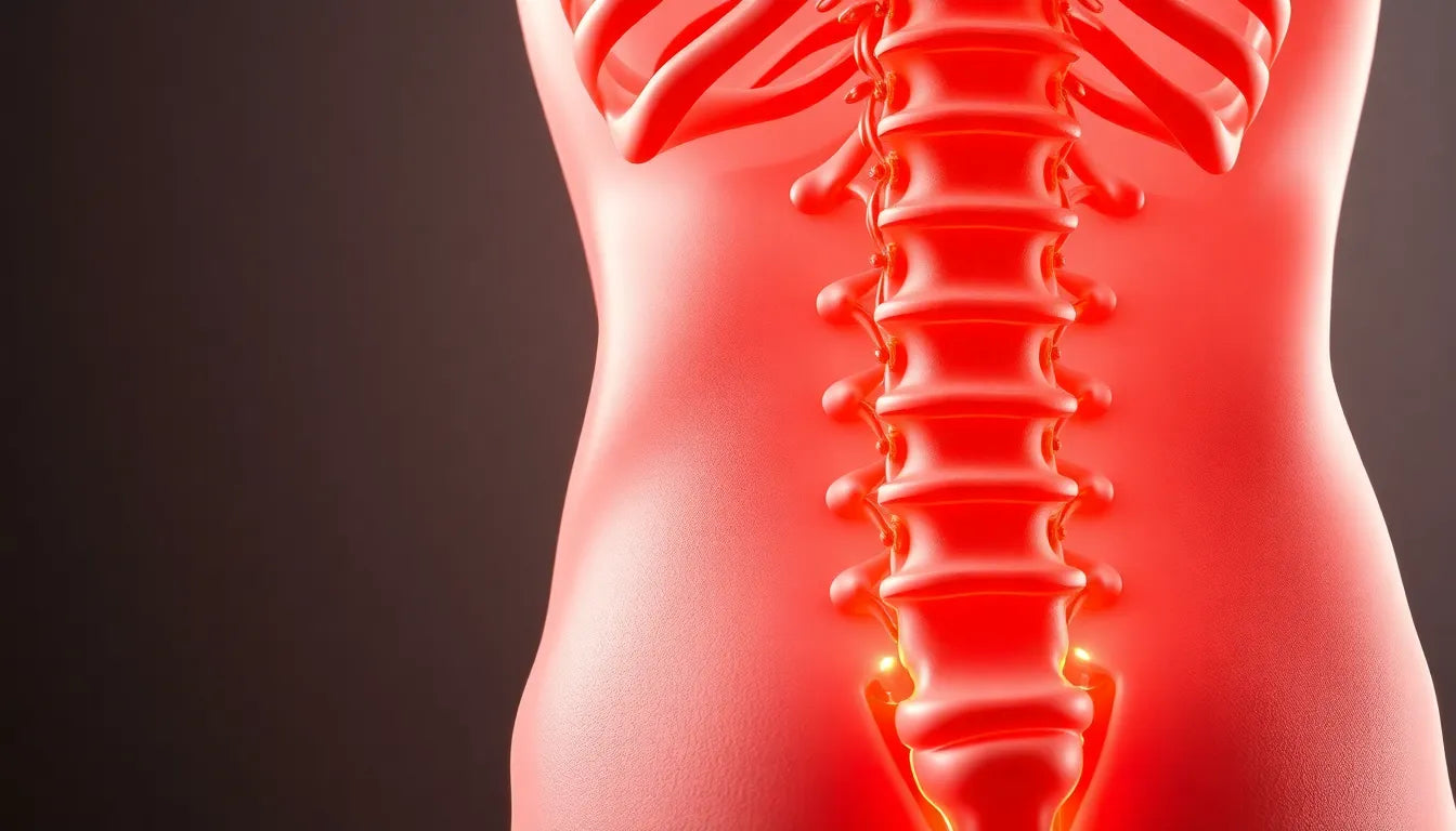 Schmerzen im Rücken und Gesäß: Ursachen verstehen und lindern - Illustration