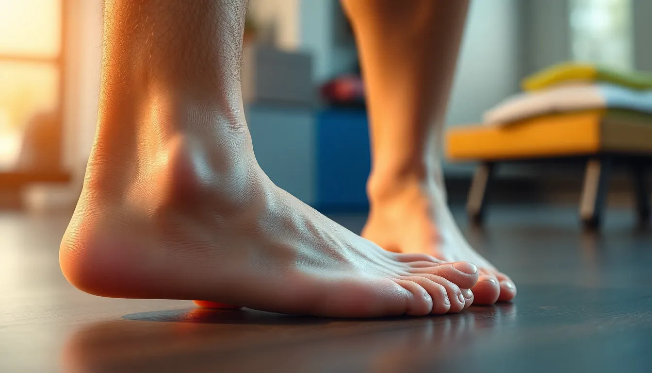 Übungsleser: effektive Techniken, um Fersensporn zu lindern - Illustration