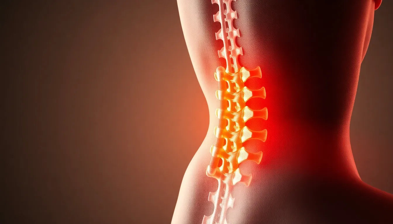 Schmerzen ade: Wege zur Linderung bei einem bandscheibenvorfall - Illustration
