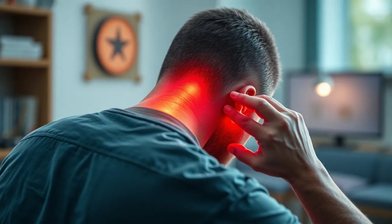 Entspannt durch den Tag: Tipps gegen Schmerzen im Hinterkopf und Nacken - Illustration