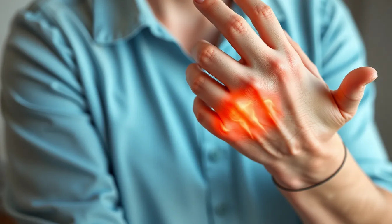 Plötzliche Handschmerzen verstehen und lindern - Illustration