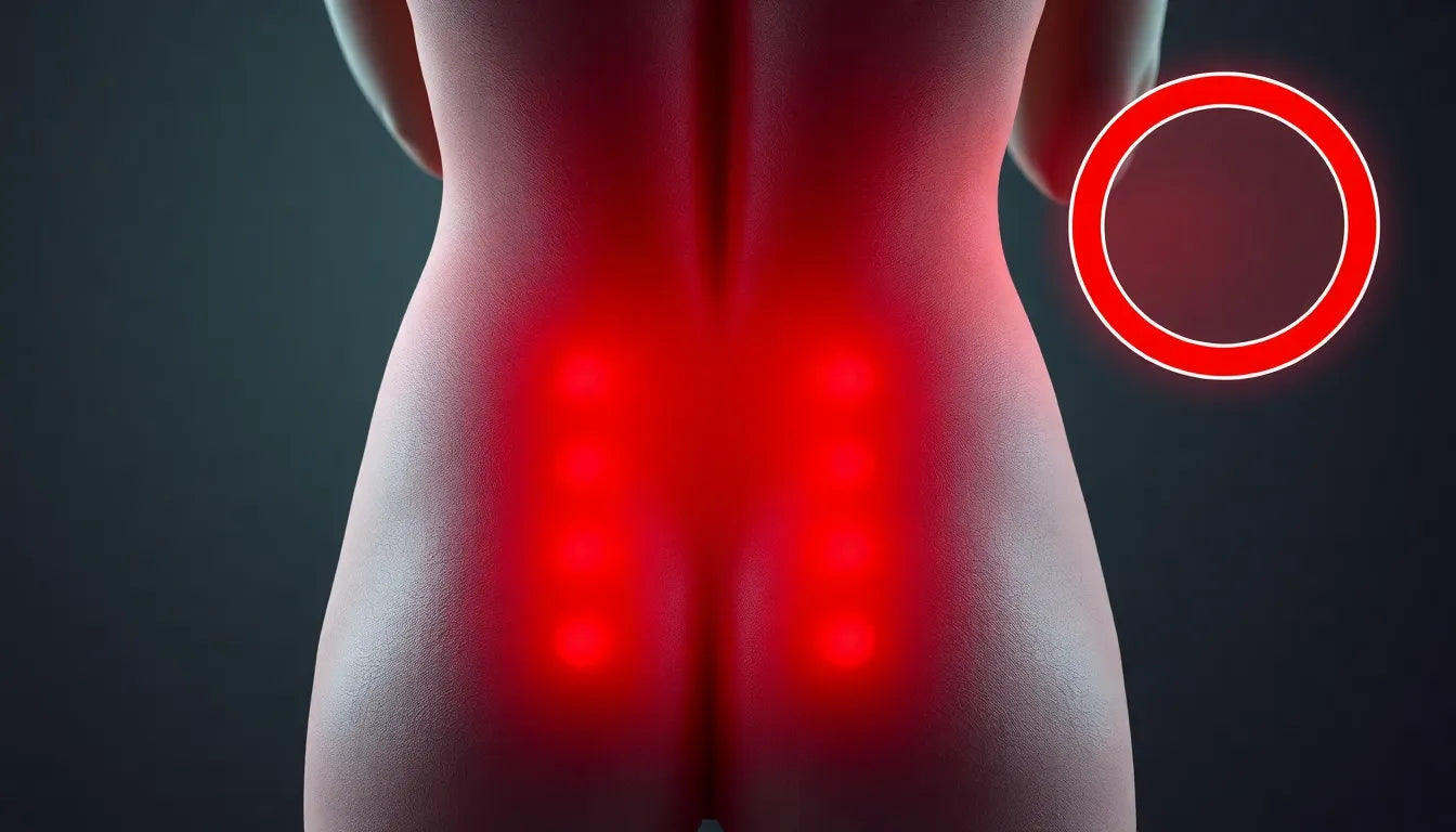 Schmerzen in den Eierstöcken und im unteren Rücken: Ursachen und Lösungen entdecken - Illustration