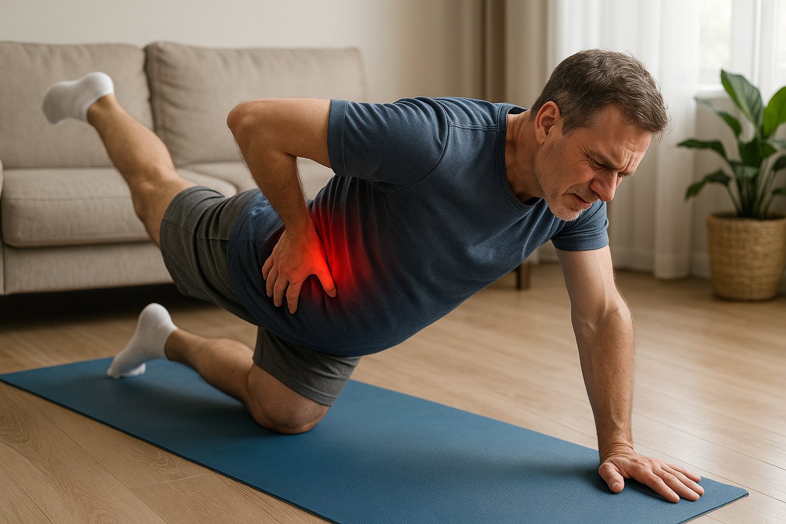 Befreie deinen unteren Rücken: effektive Übungen gegen Lendenschmerzen - Illustration