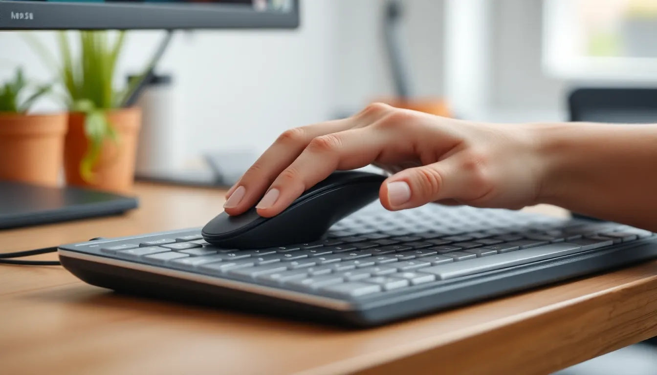 Entdecke die gesundheitlichen Vorteile der ergonomie maus - Illustration