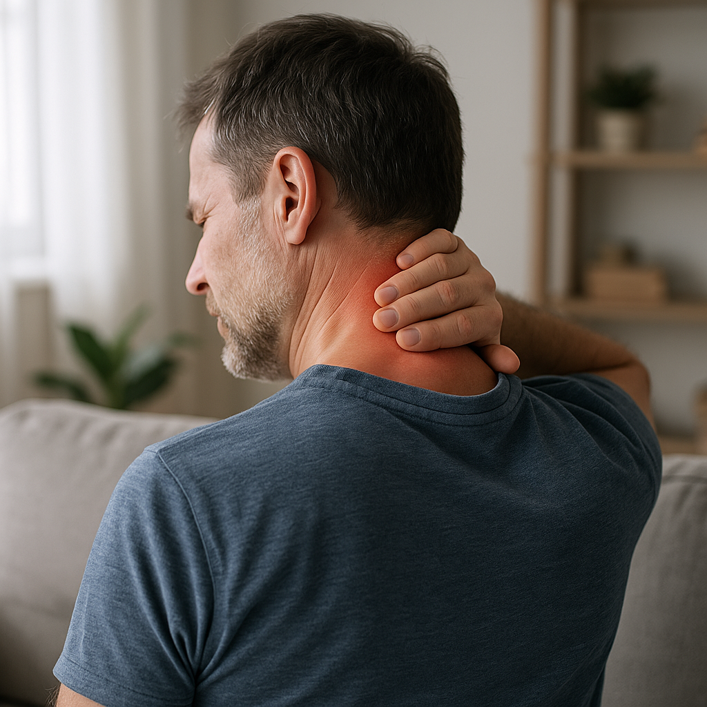 Entdecken Sie effektive Lösungen für schmerzfreie Halswirbelsäule - Illustration