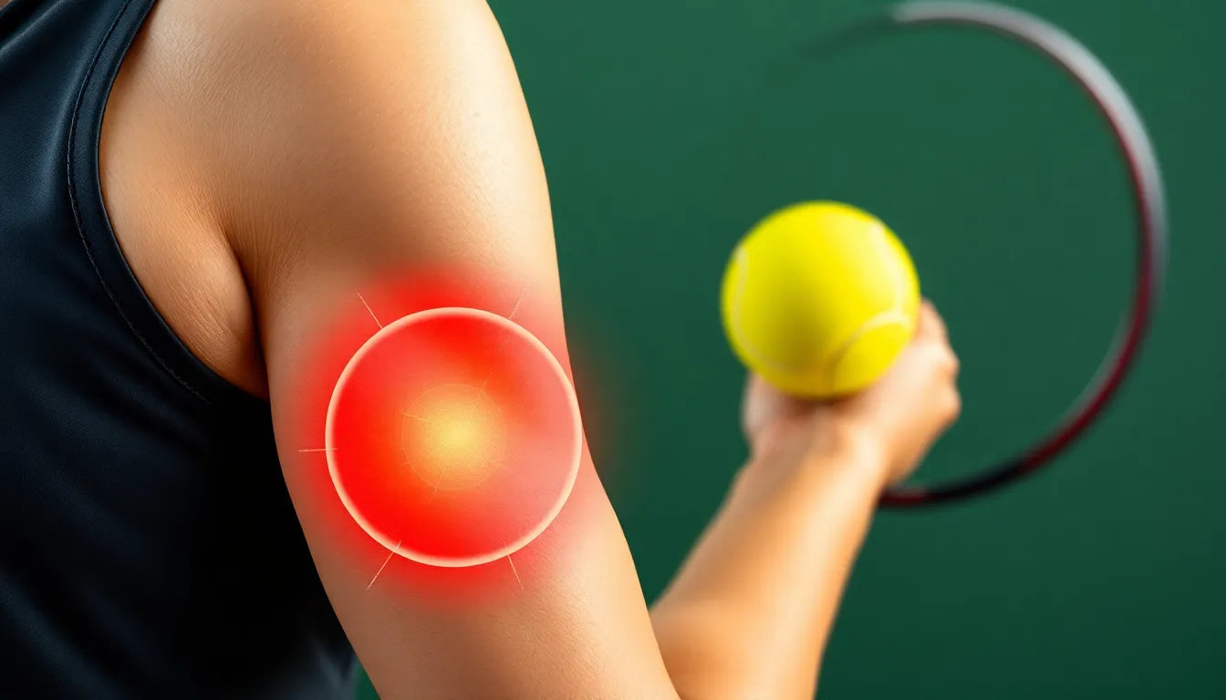 Effektive übungsleser für tennisellenbogen schmerzen lindern - Illustration