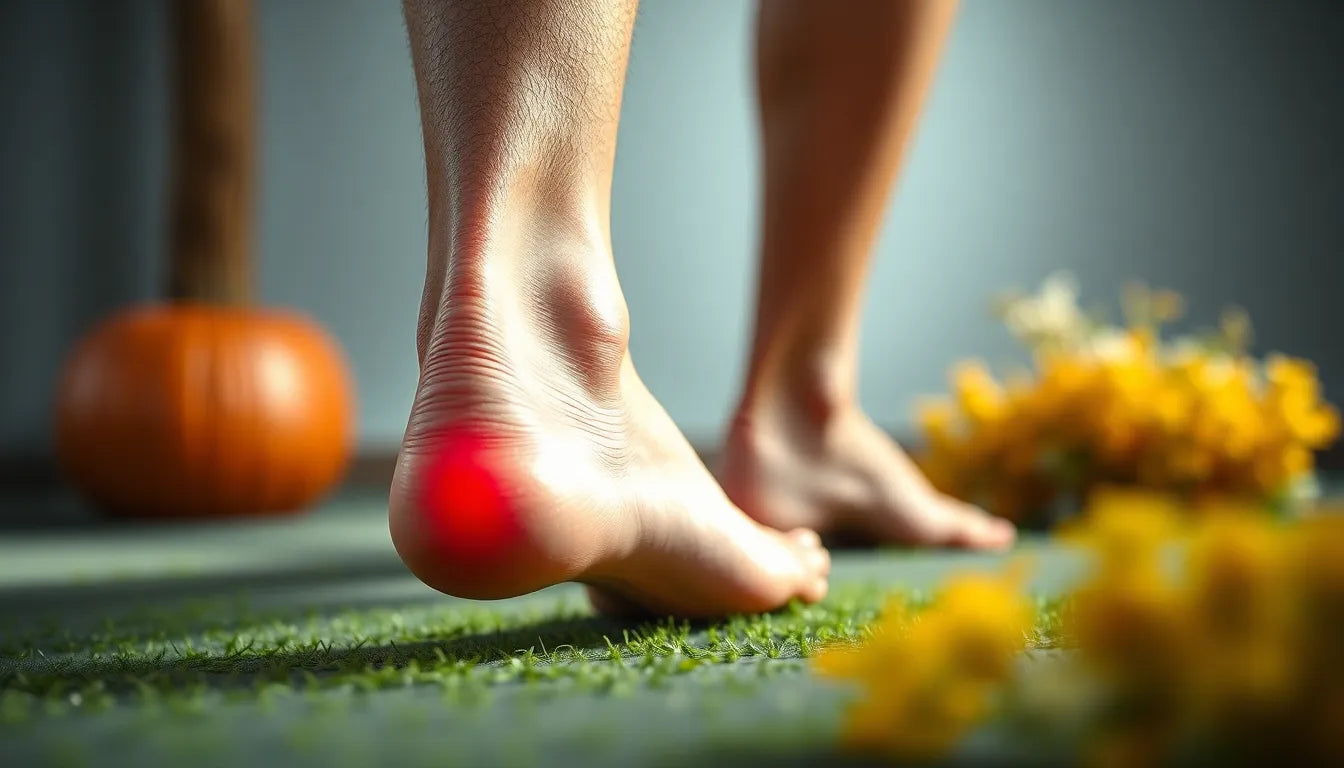 Übungsleser entdecken effektive Übungen gegen Fersensporn - Illustration