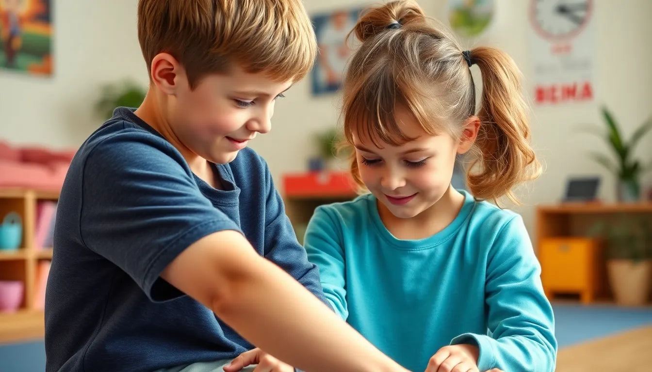 Übungsleser aufgepasst: spielerische dehnübungen für kinder entdecken - Illustration