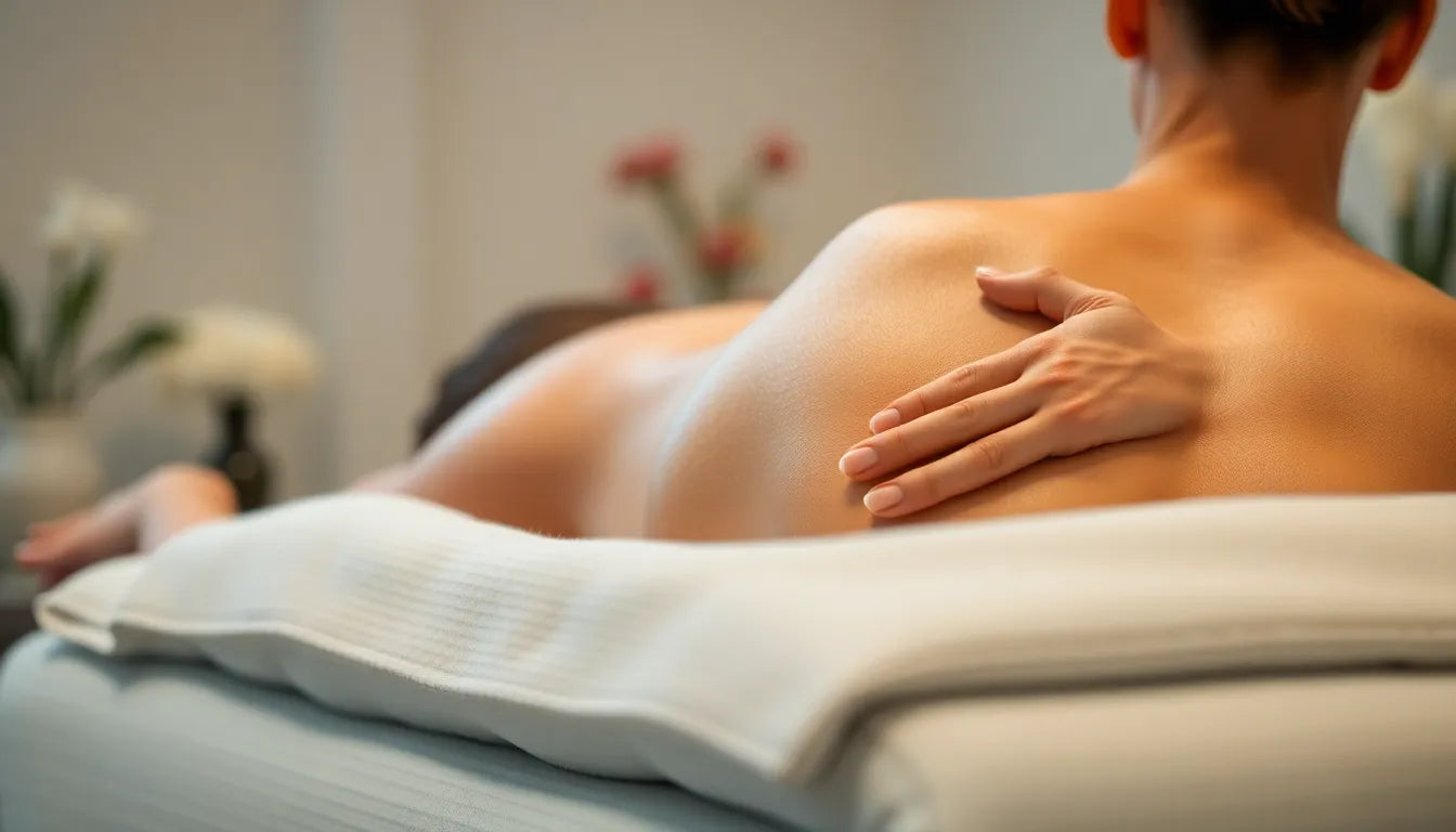 Massage bei ischias: sanfte Hilfe für schmerzfreie Bewegung - Illustration