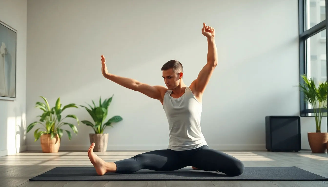 Übungsleser entdecken die besten dehnübungen für mehr smidighed - Illustration