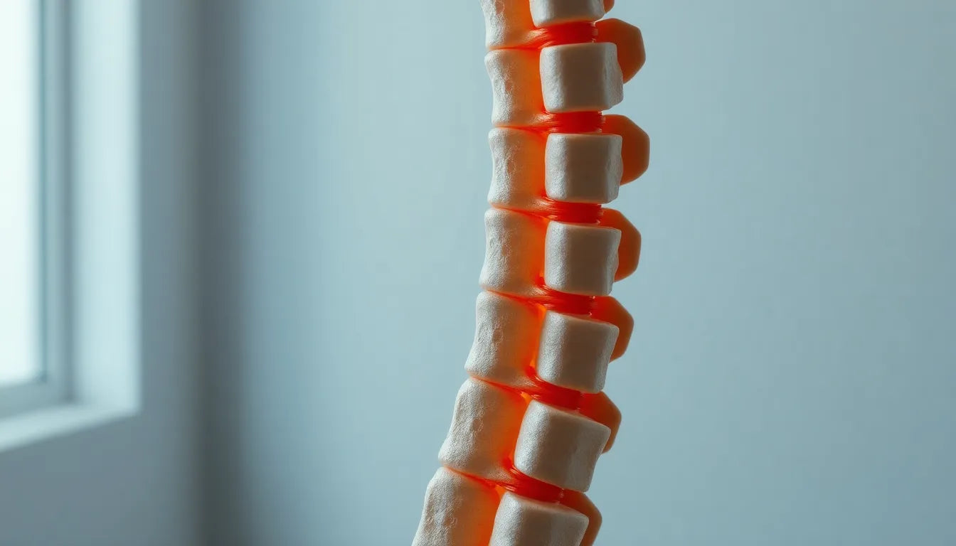 Spondylose verstehen: Ursachen, Symptome und Lösungen für den menschlichen Körper - Illustration