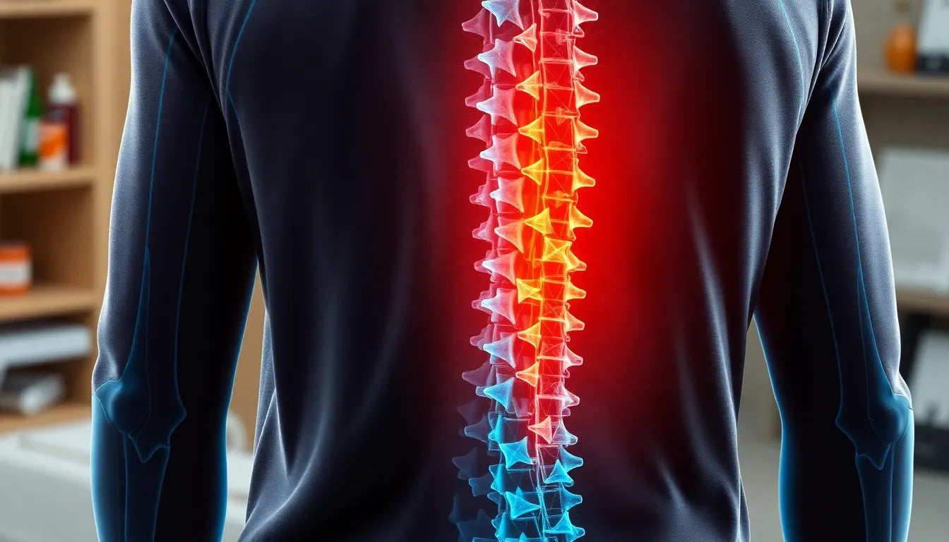 Schmerzmittel gegen bandscheibenvorfall: effektive Wege zur Schmerzlinderung entdecken - Illustration
