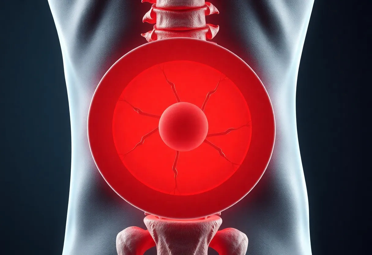 Discus prolaps verstehen und behandeln: Ihr Weg zur Schmerzfreiheit - Illustration