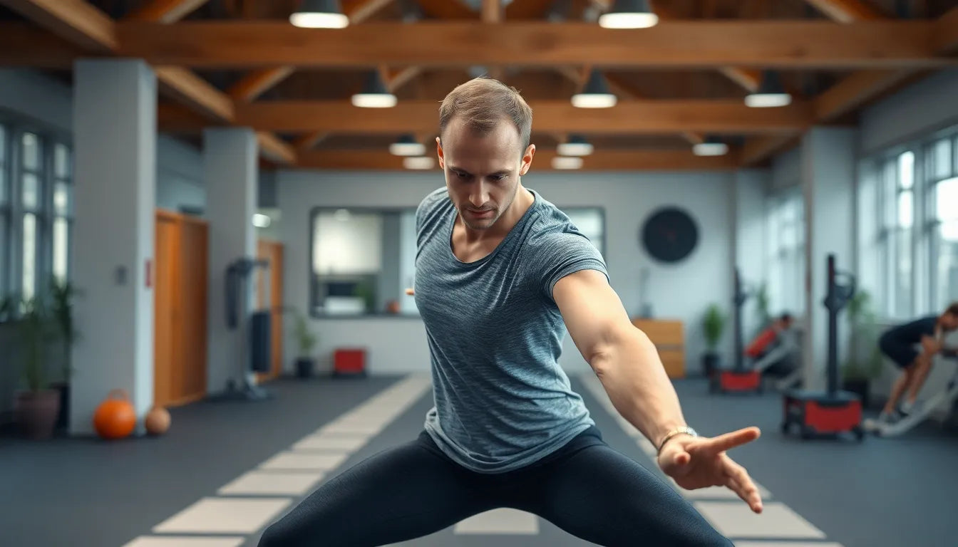 Übungsleser entdecken effektive dehnübungen für mehr Beweglichkeit - Illustration