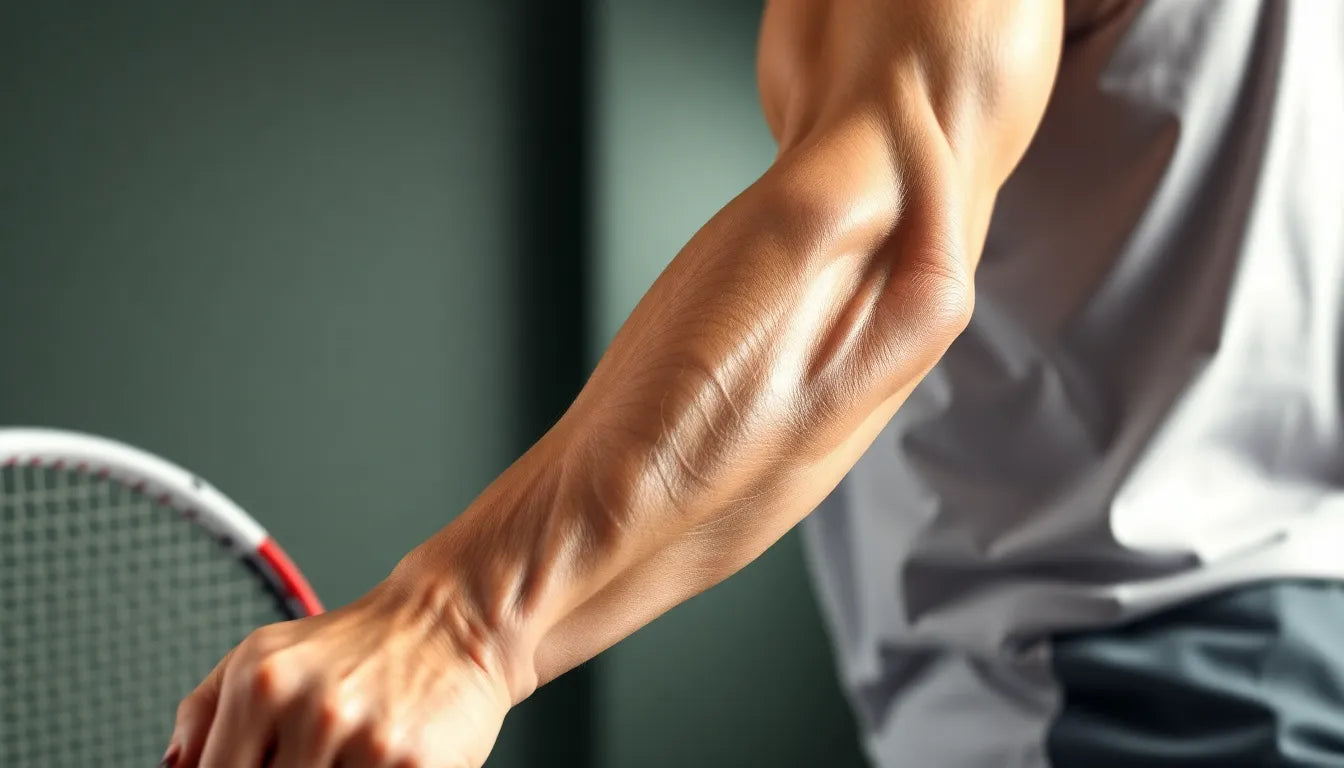 Übungsleser aufgepasst: effektive Übungen bei tennisalbue für schmerzfreie Bewegung - Illustration