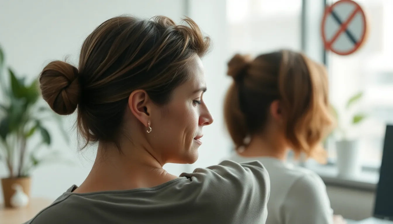 Nackenschmerzen beim Kopfdrehen verstehen und lindern - Illustration