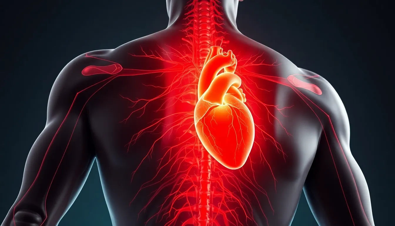 Rückenschmerzen oder Herzgefahr? Symptome richtig deuten - Illustration