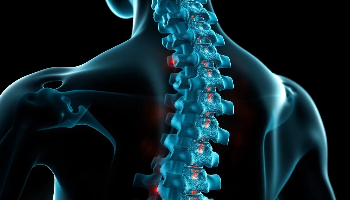 Spondylose der BWS erkennen: Symptome und Lösungen im Überblick - Illustration
