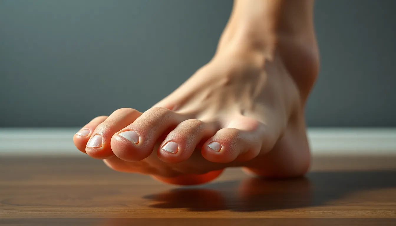 Übungsleser entdecken effektive Übungen gegen einen abgesunkenen Vorfuß - Illustration