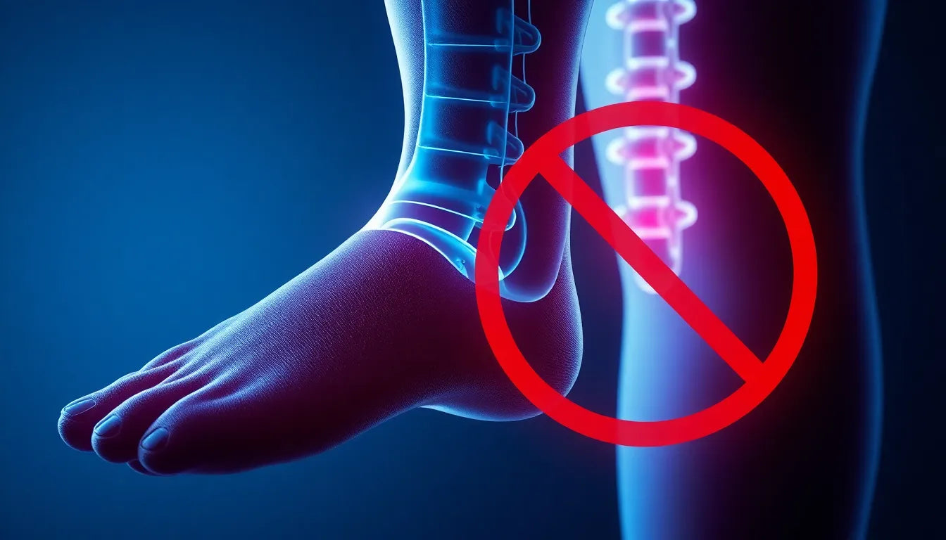 Erkennen und lindern: die häufigsten Symptome eines Bandscheibenvorfalls in der LWS - Illustration