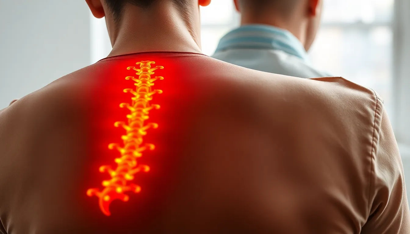 Finden Sie Erleichterung bei Rückenschmerzen mit einem Chiropraktiker - Illustration