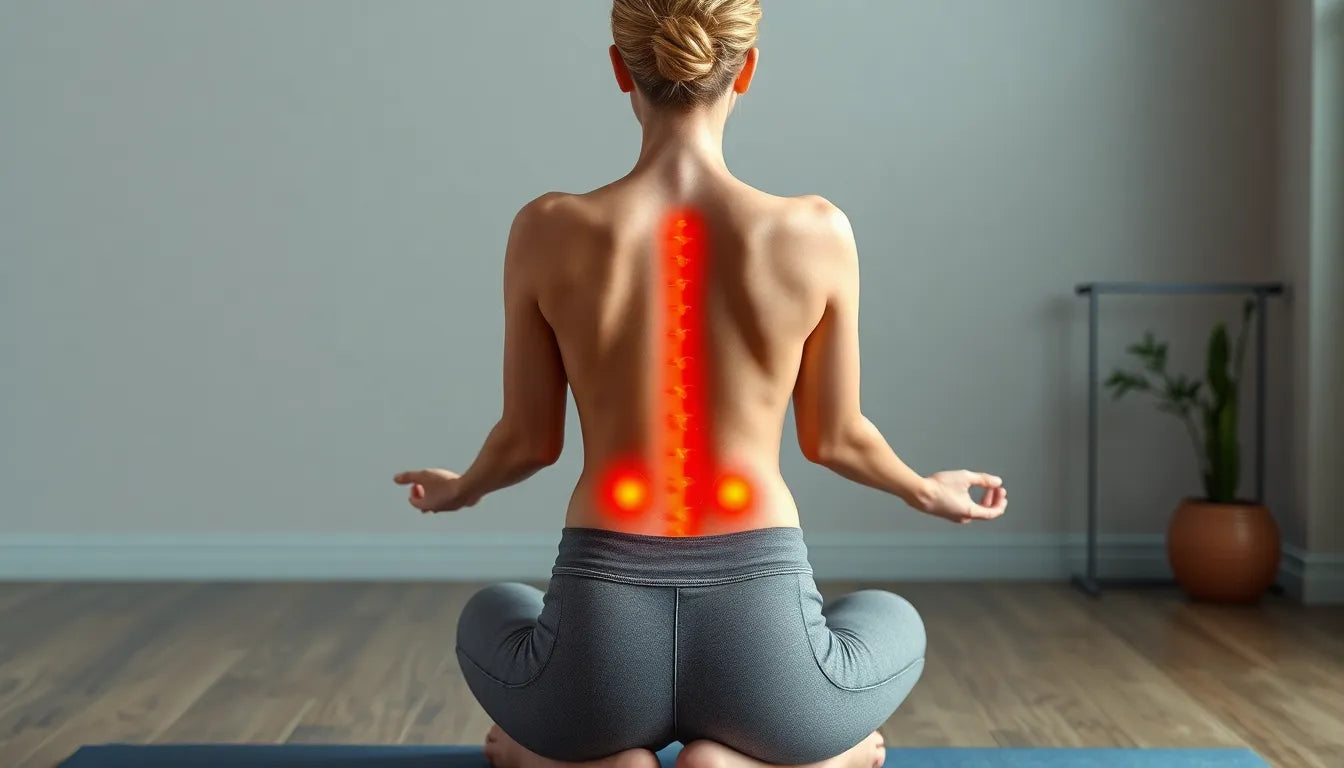 Yoga-Übungsleser: die besten Techniken für Schmerzen im unteren Rücken - Illustration