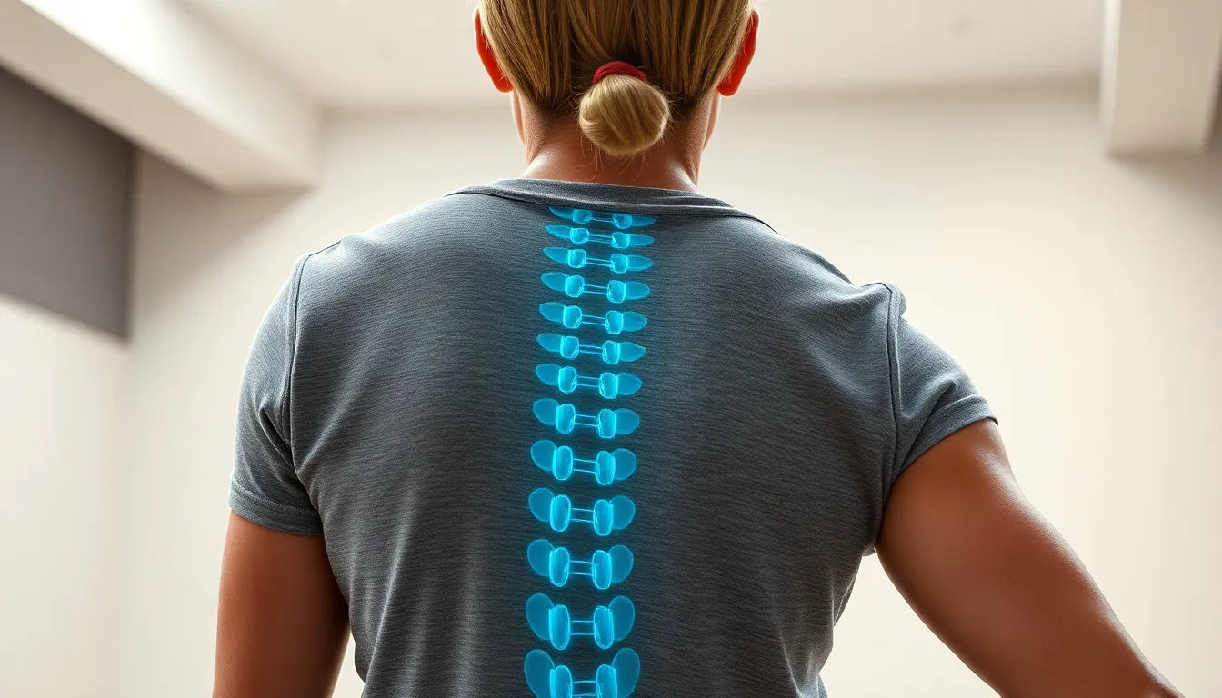 Rückenstärke zurückgewinnen: effektive Übungen bei Bandscheibenvorfall in der Lendenwirbelsäule - Illustration